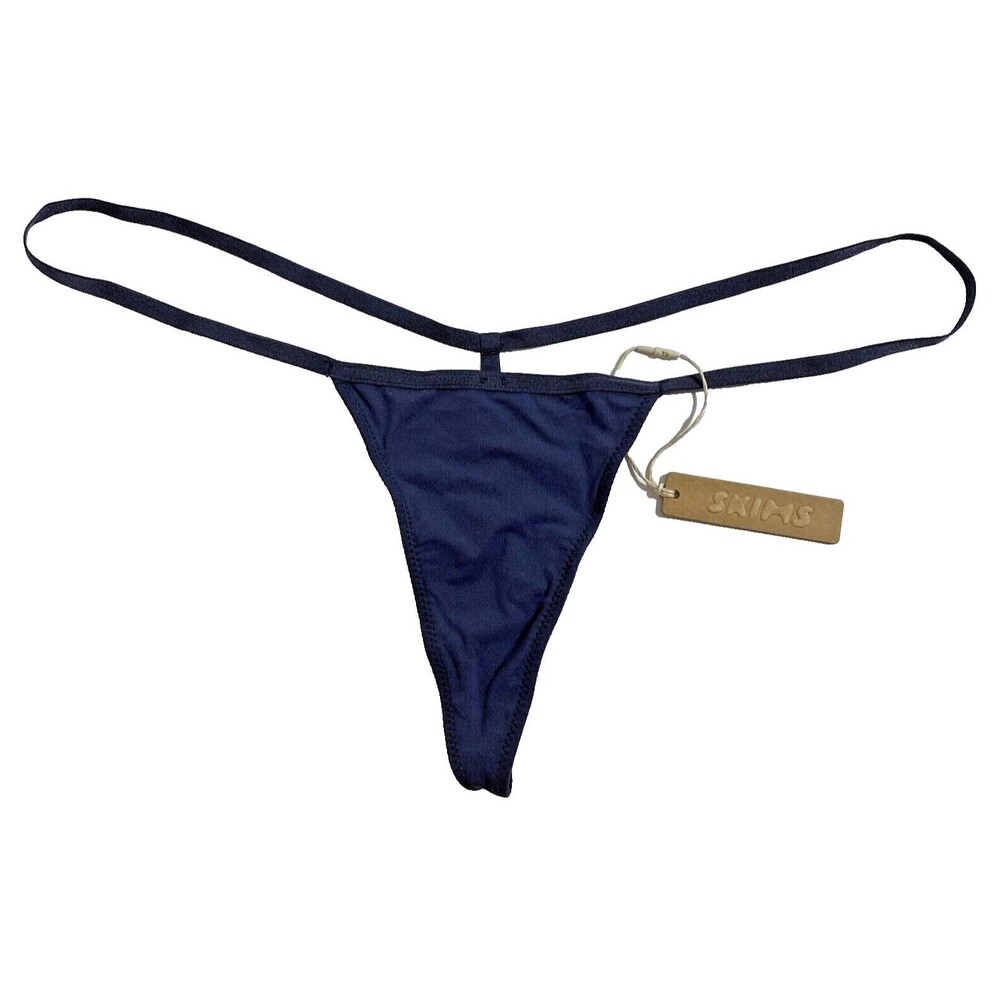 Skims Fits Everybody Micro Thong Women’s 3X Plus Deep Royal Blue Sexy Sultry NEW
